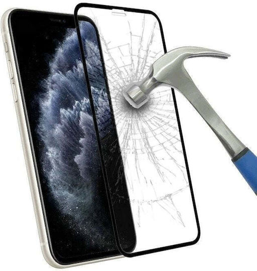 Oppo Пълно лепило Закалено стъкло за цялото лице Черен