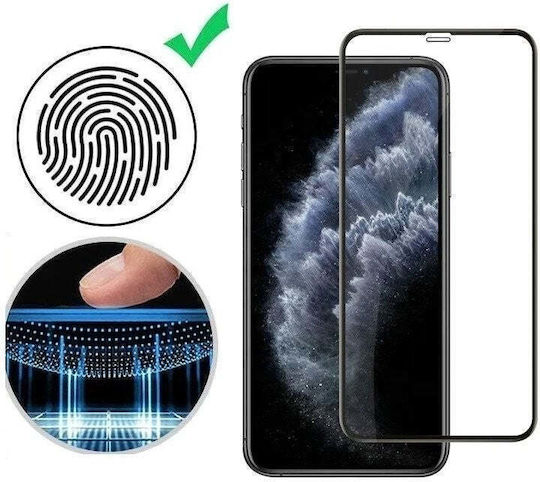 Oppo Пълно лепило Закалено стъкло за цялото лице Черен