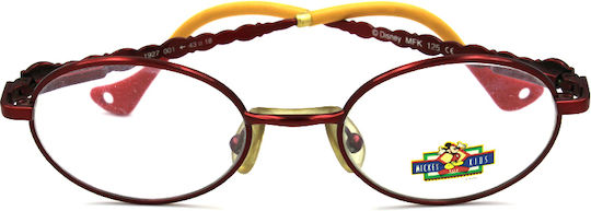 Disney Children's Metal Eyeglass Frame Red 1927001