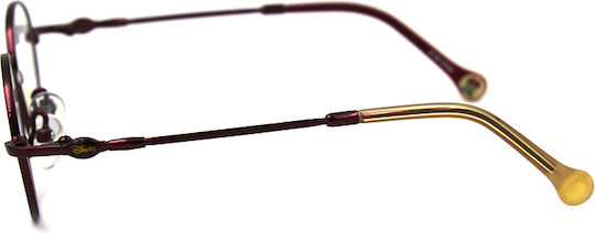 Disney Metal Eyeglass Frame Burgundy 00701