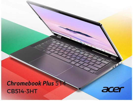 Acer Chromebook Plus 514 CBE574-1T 14" IPS Touchscreen (Ryzen 5-7520C/8GB/256GB SSD/Chrome OS) Steel Grey (UK Keyboard)