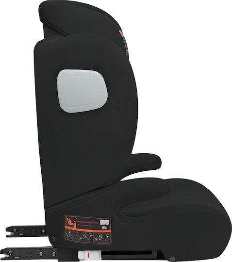 Kikka Boo i-Track Детско Столче за Кола i-Размер с Isofix Черно 15-36 кг