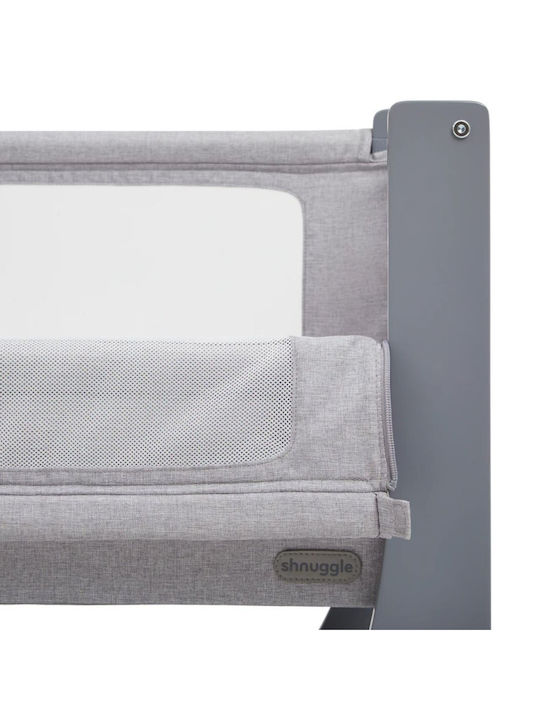 Shnuggle Cradle Lite with Mattress and Side Opening Beige