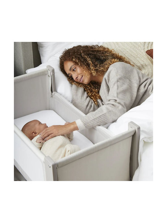 Shnuggle Cradle Lite with Mattress and Side Opening Beige