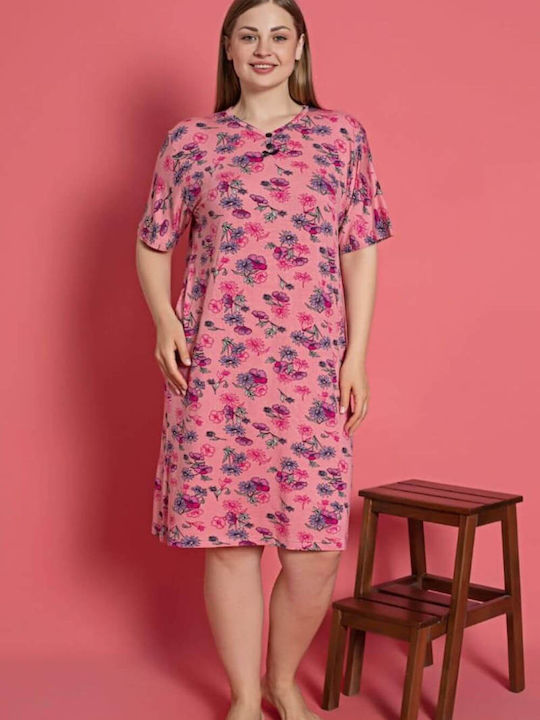 Homewear Short Sleeve Dress W5158 Multicolor