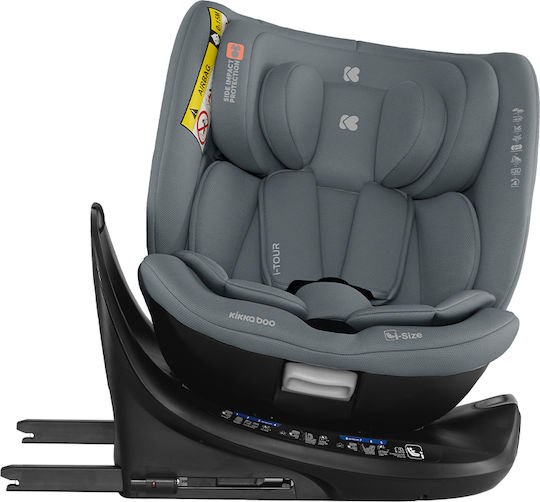 Kikka Boo i-Tour Детско Столче за Кола i-Размер с Isofix Тъмно сиво 0-36 кг