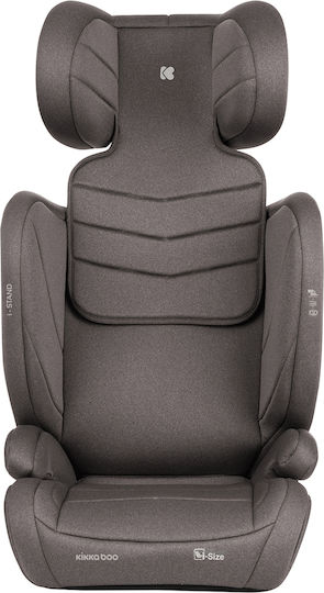 Kikka Boo i-Stand Baby Car Seat High-back Booster i-Size with Isofix Brown