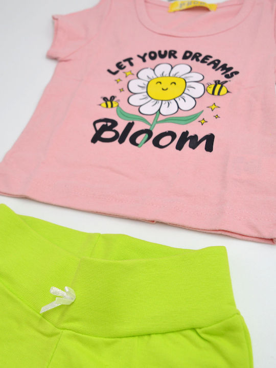 Prod Set Summer 2pcs Pink/lime Let Your Dreams Bloom