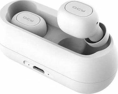 QCY T1c In-ear Bluetooth Handsfree Earphones with Charging Case Whitά