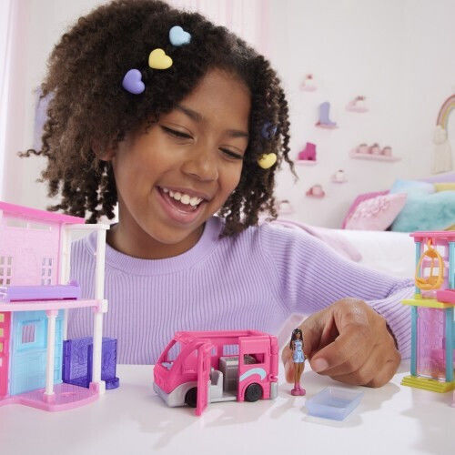 Mattel Παιχνίδι Μινιατούρα Mini BarbieLand - Doll and Dreamcamper