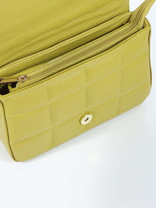 Passaggio Leather Leather Women's Bag Shoulder Yellow