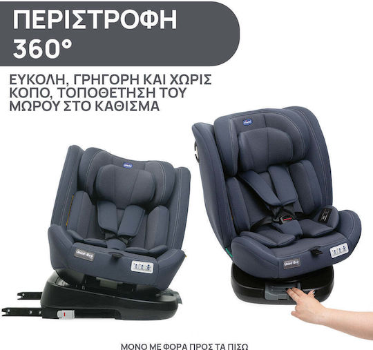 Chicco Unico Evo Autositz i-Size mit Isofix India Ink 0-36 kg