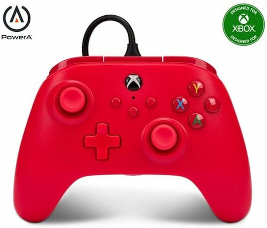 PowerA 1519366-01 Verkabelt Gamepad für Xbox One Rot