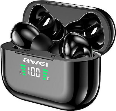 Awei T29P In-Ear Bluetooth-Freisprecheinrichtung Kopfhörer mit Schweißresistenz und Ladeetui Schwara