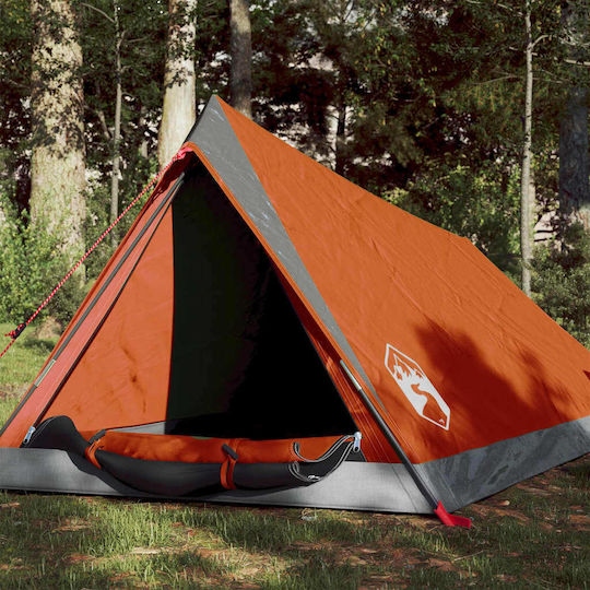 vidaXL Καλοκαιρινή Σκηνή Camping Γκρι για 2 Άτομα 200x120x88εκ.