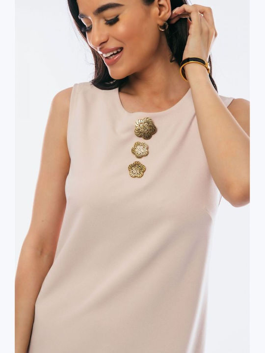 Summer Mini Evening Dress Cream