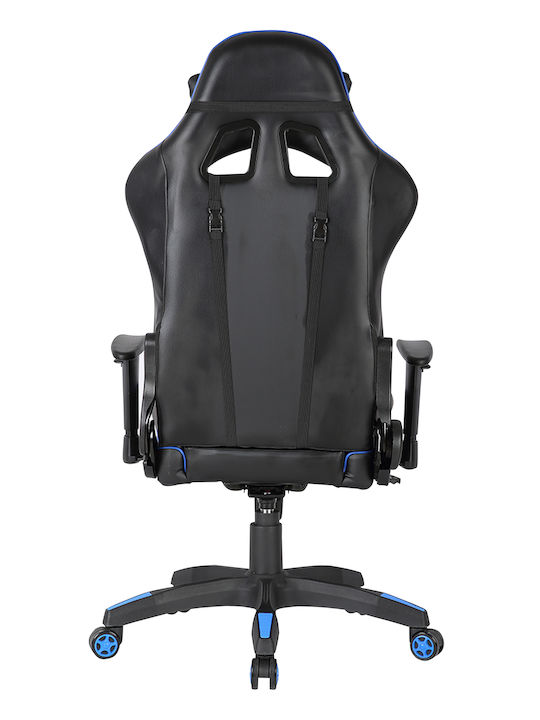 US90 Silverstone Artificial Leather Gaming Chair with Adjustable Arms Black / Blue