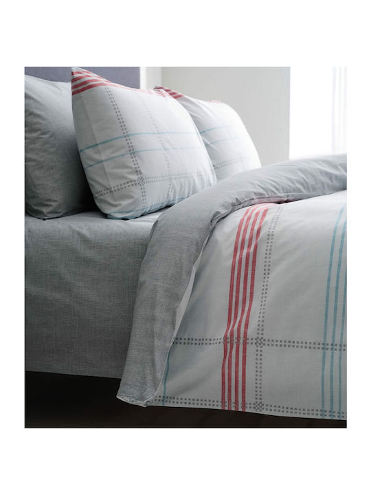 Vesta Home Σετ Παπλωματοθήκη Βαμβακερή Μονή με Μαξιλαροθήκη 170x240cm Valeria 1