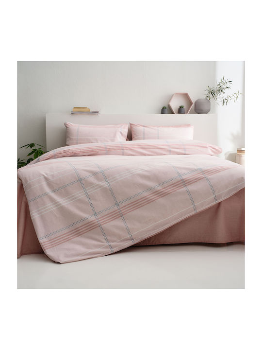 Vesta Home Σετ Παπλωματοθήκη Βαμβακερή Διπλή με 2 Μαξιλαροθήκες 200x240cm Valeria 2