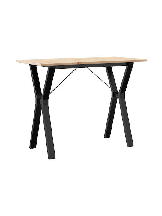 Table Dining Room from Solid Wood & Metal Coffee 100x50x75cm