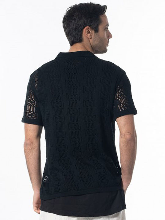 Xagon Man Men's Shirt Short Sleeve Black