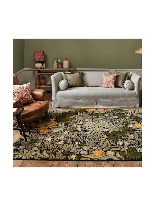 Morris & Co Bower Covor Rectangular Verde