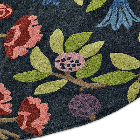 Sanderson Foraging Covor Rotund Indigo