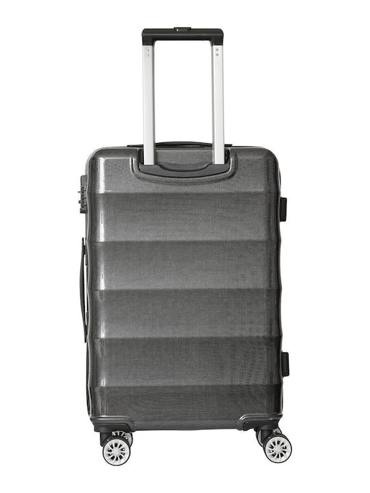 CAT Carbon V3 Cabin Travel Suitcase Hard Charcoal with 4 Wheels Height 55cm 84495-01