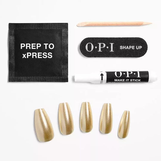 OPI Tips Νυχιών σε Χρυσό Χρώμα 30τμχ NVA5196023