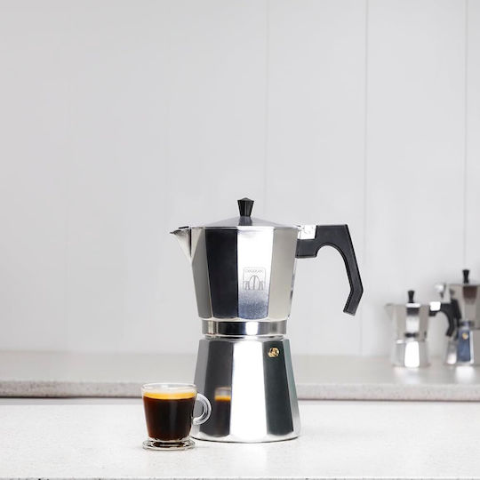 Cecotec Mokclassic Elektrischer Espressokocher für den Herd 3 Tassen Edelstahl Braun