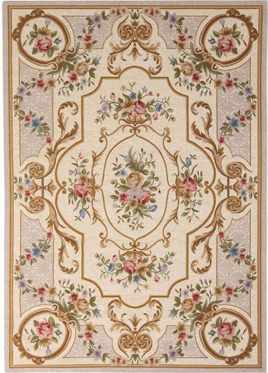 Royal Carpet Canvas 514W Αντιολισθητικό Καλοκαιρινό Φ150cm Μπεζ