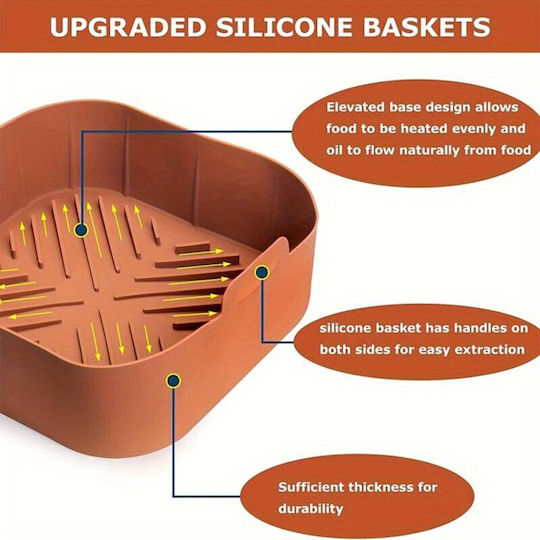 Viosarp Silicone Mold for Air Fryer 8.5x22cm