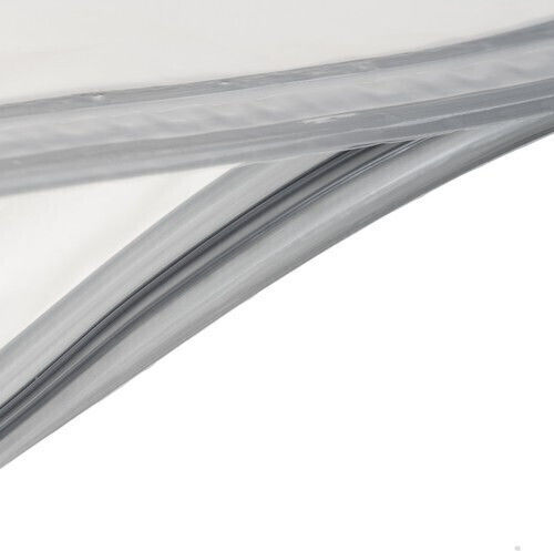 Ruhhy Plastic Sac de Depozitare pentru Haine Etanș și cu Vid în Culoare Alb 80x100x30cm 1buc