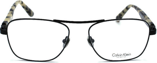 Calvin Klein Men's Metal Prescription Eyeglass Frame Black CK8043 001