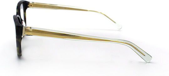 Calvin Klein Women's Acetate Brown Prescription Eyeglass Frame CK7892S 301