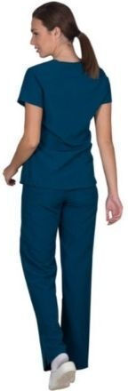 Kifidis Orthopedics Femei Set Pantaloni și Bluza Medicală Albastru Petrol