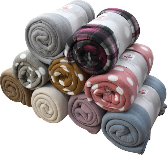 Chios Hellas 35078 Fleece Blanket Double 200x220cm Blue