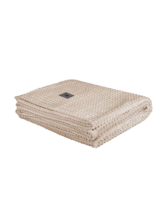 Greenwich Polo Club Pătură Fleece Extra-dublă 220x240cm 3448 Ivory