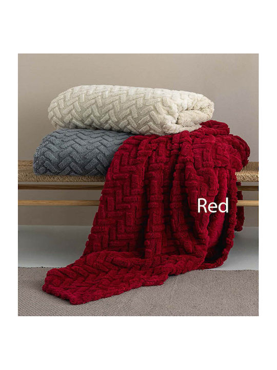 Palamaiki Alexa Κουβέρτα Sherpa Μονή 160x220εκ. Grey