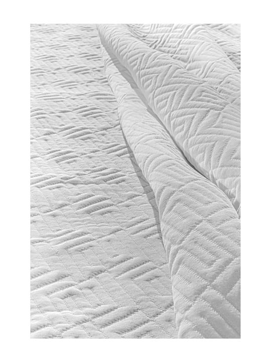 Guy Laroche Pattern Κουβέρτα Πικέ Υπέρδιπλη 245x260εκ. White