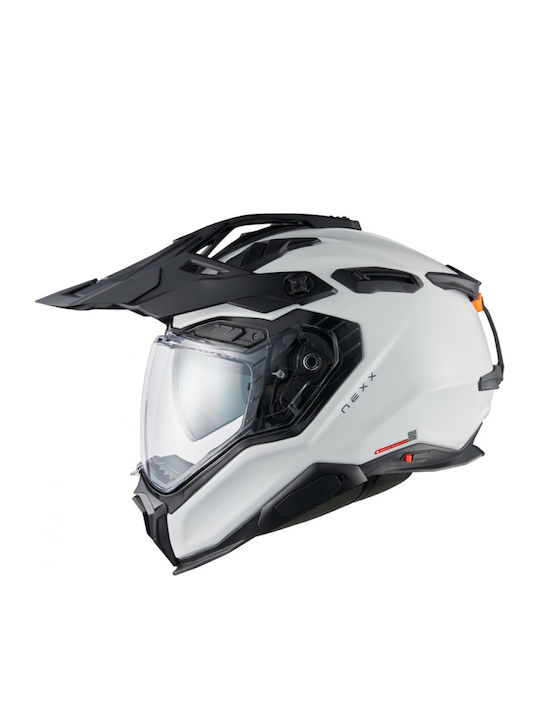 Nexx X.WED 3 Plain White Κράνος Μηχανής On-Off ECE 22.06 / DOT 1790gr με Pinlock και Sunvisor