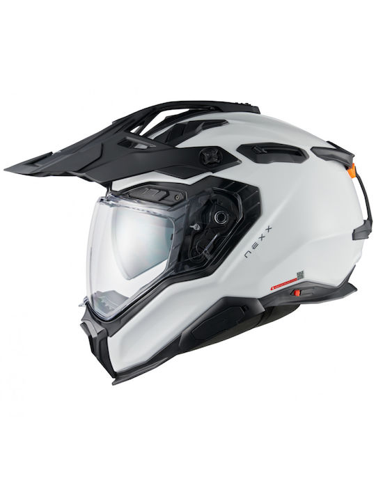 Nexx X.WED 3 Plain White Κράνος Μηχανής On-Off ECE 22.06 / DOT 1790gr με Pinlock και Sunvisor