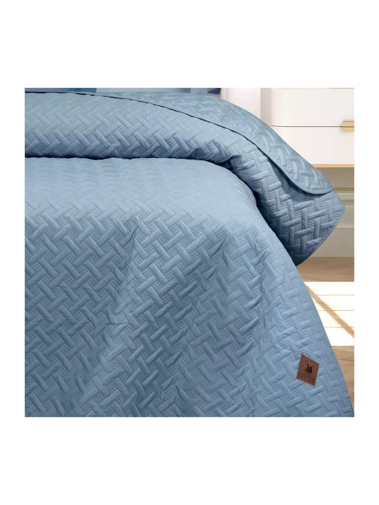 Greenwich Polo Club 3460 Coverlet Queen Size Microfiber Blue 220x240cm