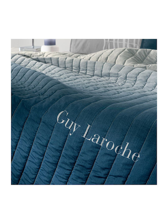 Guy Laroche Azzam Coverlet Queen Size Denim 220x240cm