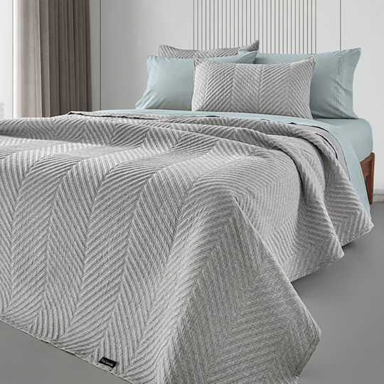 Guy Laroche Bone Подредба Покривало Полутораспално Микрофибър Bone Grey 180x240см 2бр