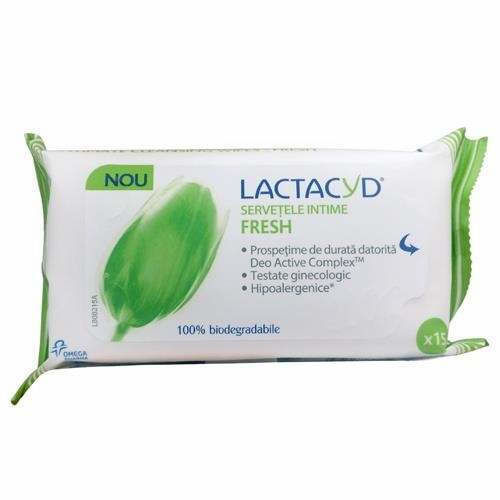Lactacyd Fresh Wipes For Intimate Hygiene Intimate Area Pads 15pcs