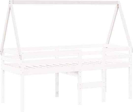Κιόσκι Κρεβατιού Λευκό 199x80.5x88cm