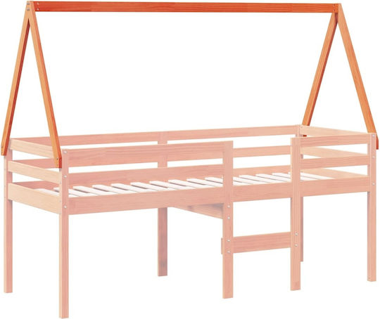 Bettgestell Bett Braun 209x95.5x88cm