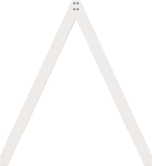 Κιόσκι Κρεβατιού Λευκό 199x80.5x88cm
