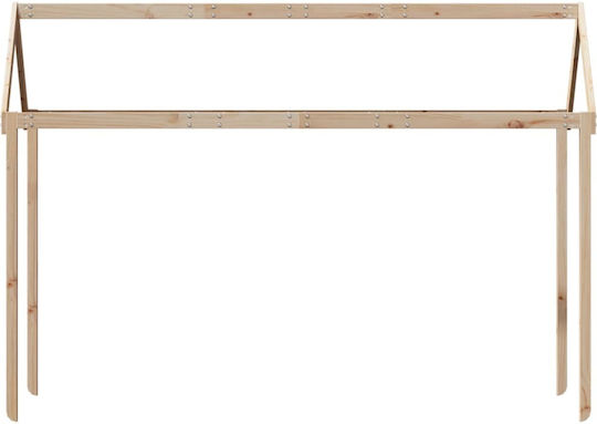 Bettgestell Bett Braun 207x80.5x151.5cm